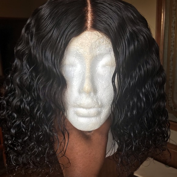 Curly bob wig main image 6